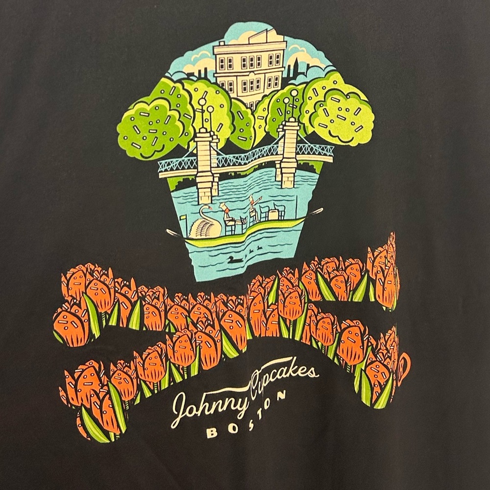 Johnny Cupcakes Boston City Graphic T Shirt New Size 3XLâ Bakery Newbury St